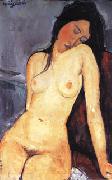 Amedeo Modigliani Seated Nude oil on canvas